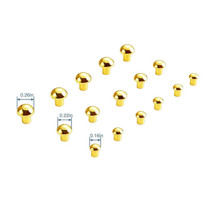 1333 Stainless Steel Rivet Screw ,Gold/silver,Three sizes
