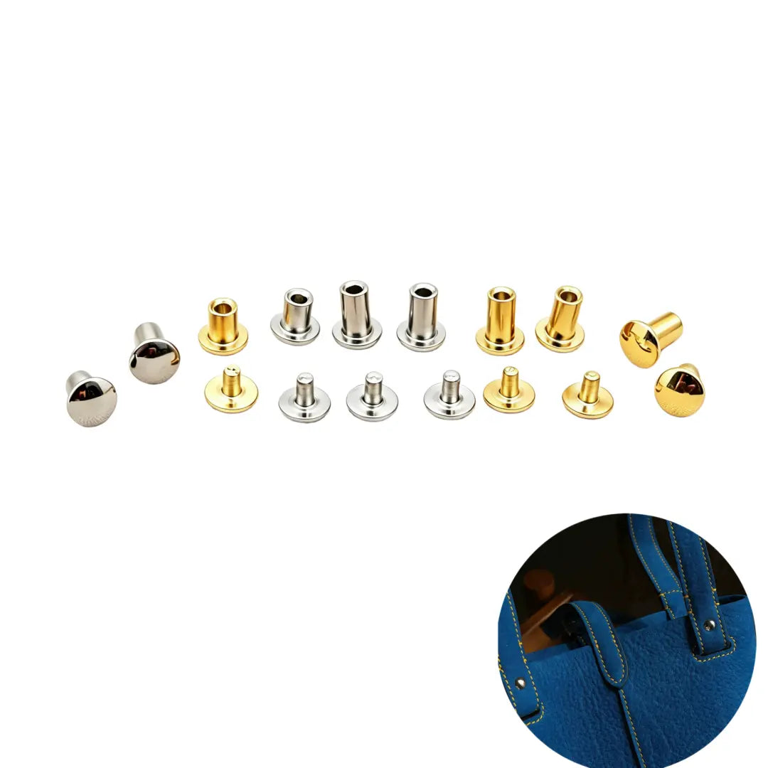 1331 Stainless Steel Double Cap Rivet ,Gold/silver,Two sizes