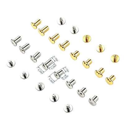 1331 Stainless Steel Double Cap Rivet ,Gold/silver,Two sizes