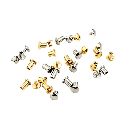 1331 Stainless Steel Double Cap Rivet ,Gold/silver,Two sizes