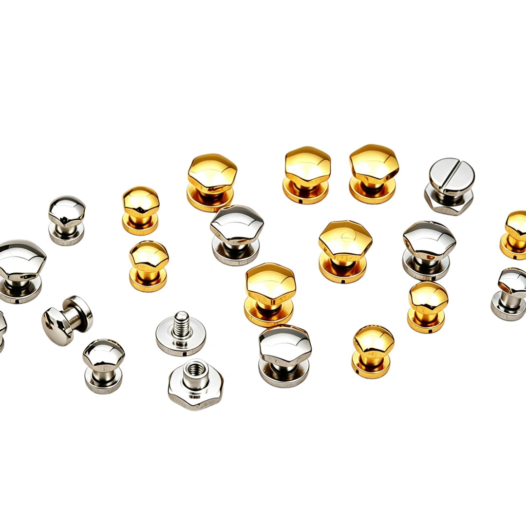 1330 Stainless Steel Chicago Screw ,Gold/silver,Two sizes
