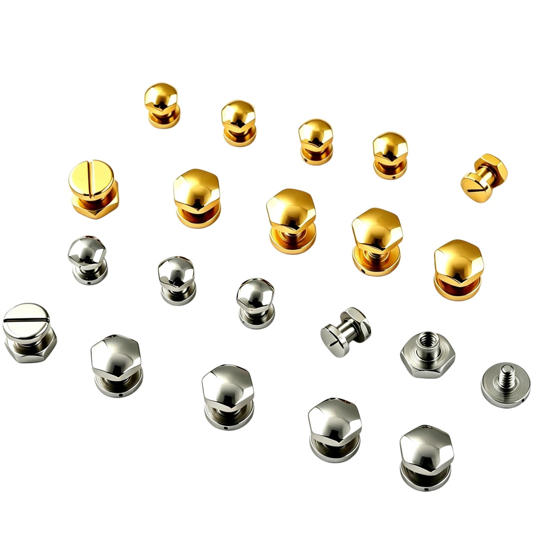 1330 Stainless Steel Chicago Screw ,Gold/silver,Two sizes