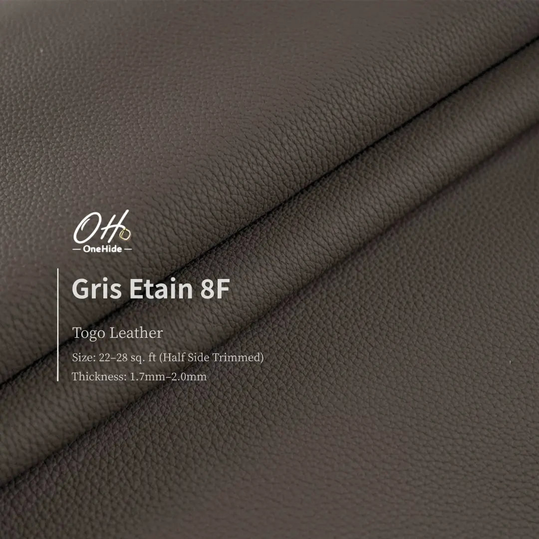 G002 Gris Etain 8F Togo Leather