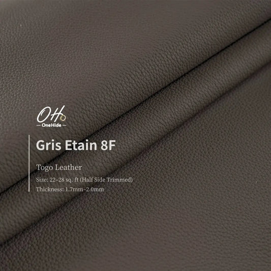 G002 Gris Etain 8F Togo Leather