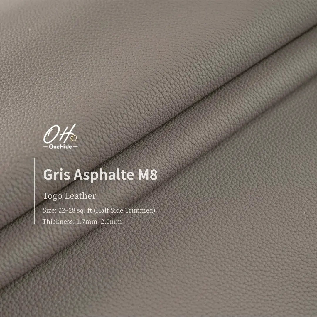 G005 Gris Asphalte M8 Togo Leather