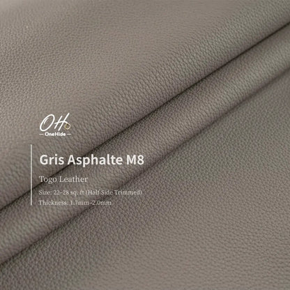 G005 Gris Asphalte M8 Togo Leather