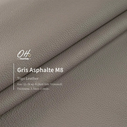 G005 Gris Asphalte M8 Togo Leather