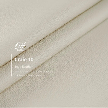 G010 Craie 10 Togo Leather