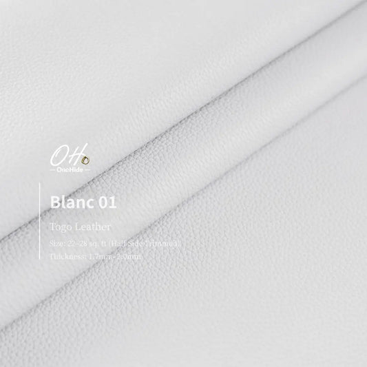 G012 Blanc 01 Togo Leather
