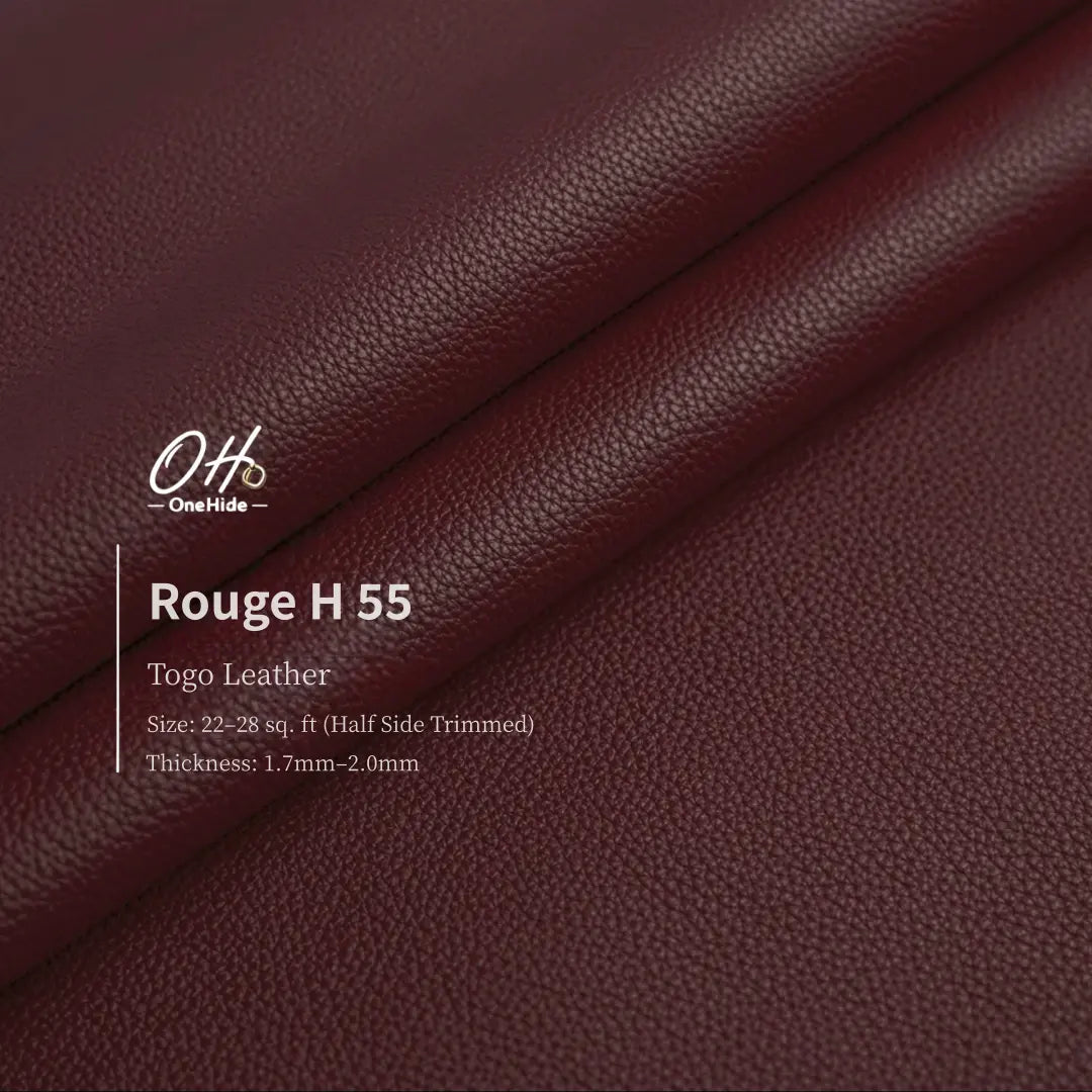 G014 Rouge H 55 Togo Leather