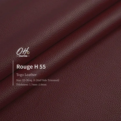 G014 Rouge H 55 Togo Leather