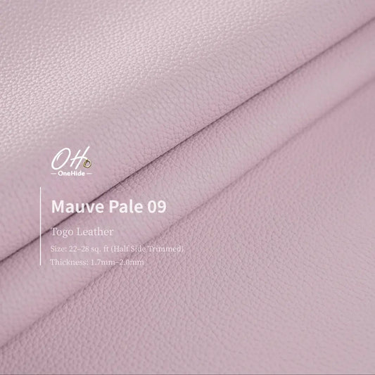 G024 Mauve Pale 09 Togo Leather