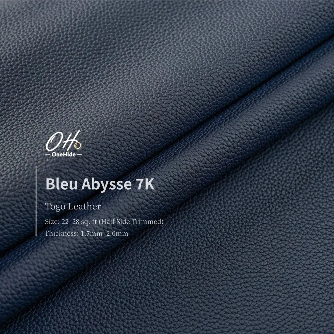 G026 Bleu Abysse 7K Togo Leather
