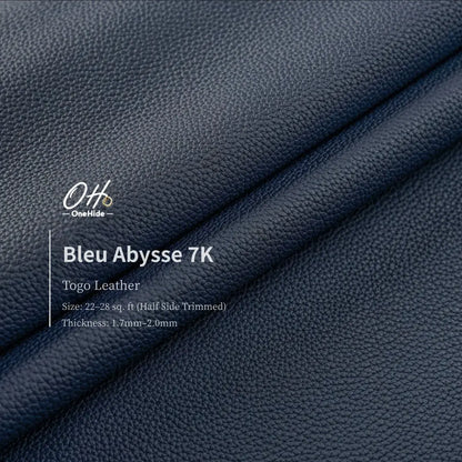G026 Bleu Abysse 7K Togo Leather