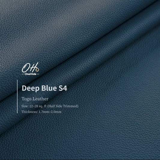 G027 Deep Blue S4 Togo Leather