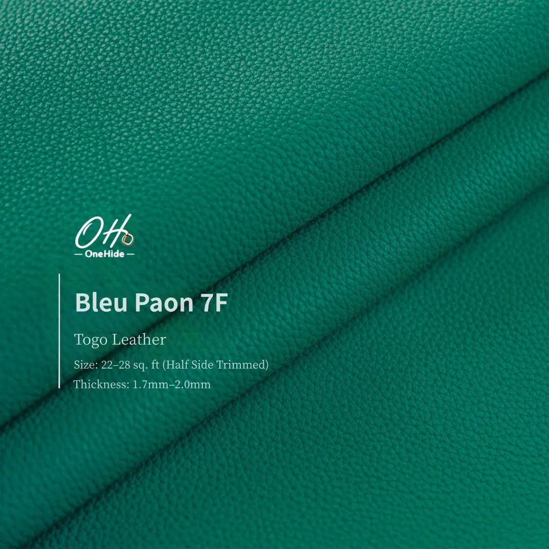 G031 Bleu Paon 7F Togo Leather