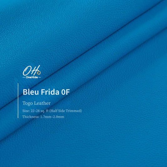 G033 Bleu Frida 0F Togo Leather