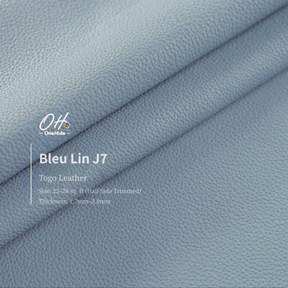G035 Bleu Lin J7 Togo Leather