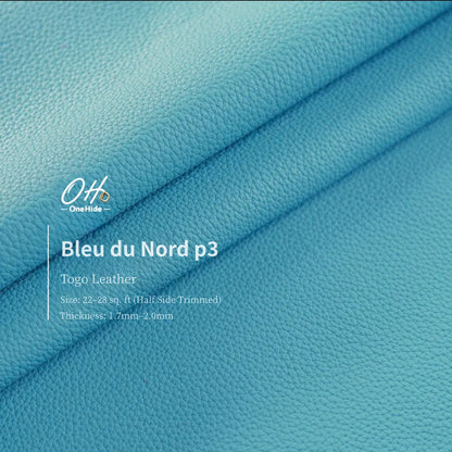 G036 Bleu du Nord P3 Togo Leather
