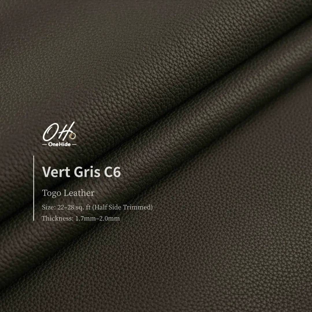 G046 Vert de Gris C6 Togo Leather