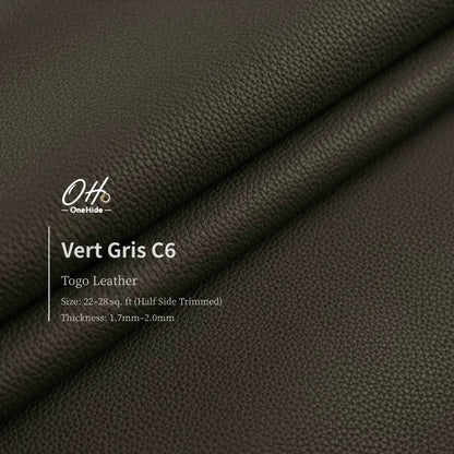 G046 Vert de Gris C6 Togo Leather