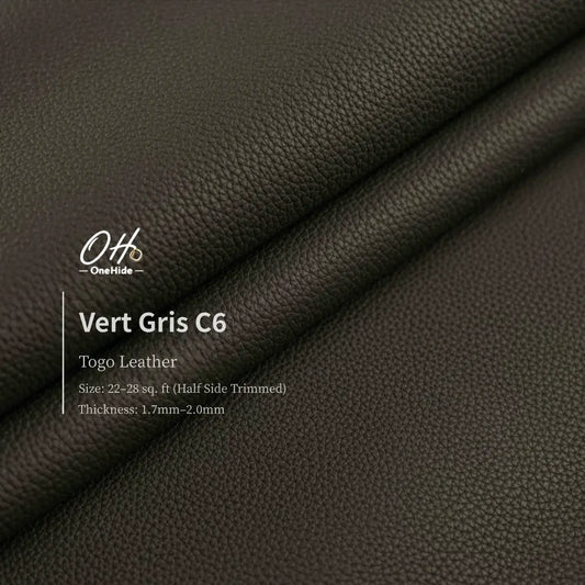G046 Vert de Gris C6 Togo Leather
