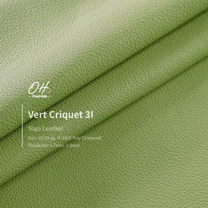 G050 Vert Criquet 3I Togo Leather