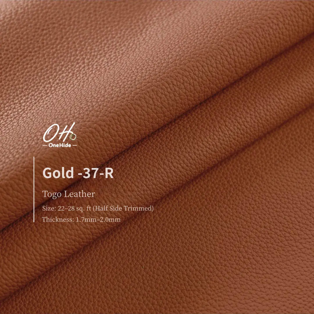 G052 Gold 37 Togo Leather