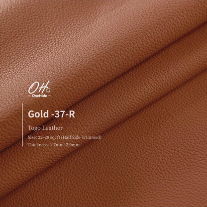 G052 Gold 37 Togo Leather