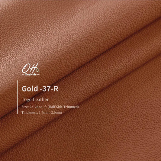 G052 Gold 37 Togo Leather