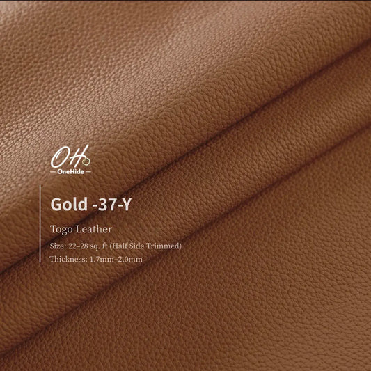 G053 Gold 37 Togo Leather