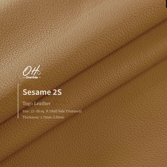 G055 Sesame 2S Togo Leather