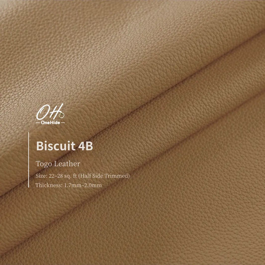 G056 Biscuit 4B Togo Leather