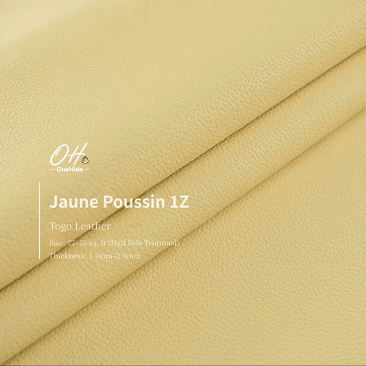 G062 Jaune Poussin 1Z Togo Leather