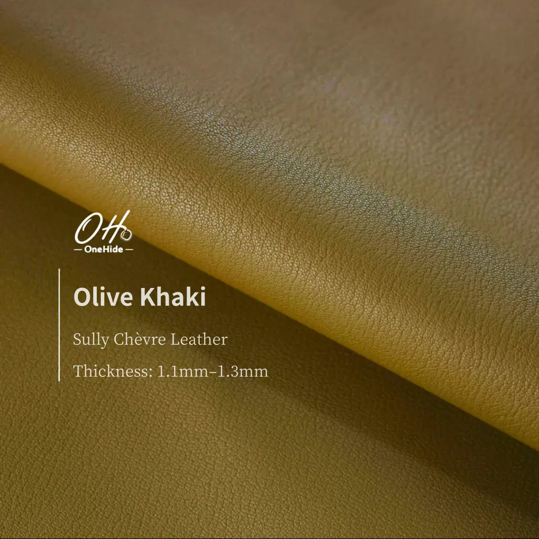 S019  Olive Khaki French Alran Sully Leather