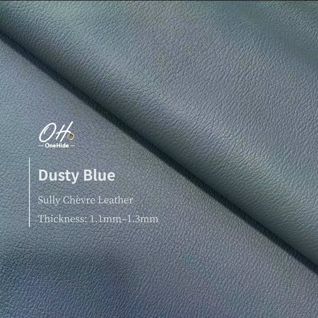 S024 Dusty Blue French Alran Sully Leather