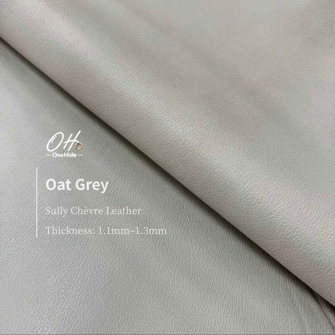 S025 Oat Grey French Alran Sully Leather