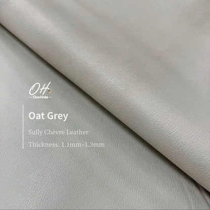 S025 Oat Grey French Alran Sully Leather
