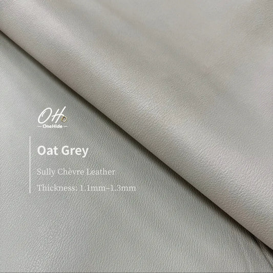 S025 Oat Grey French Alran Sully Leather