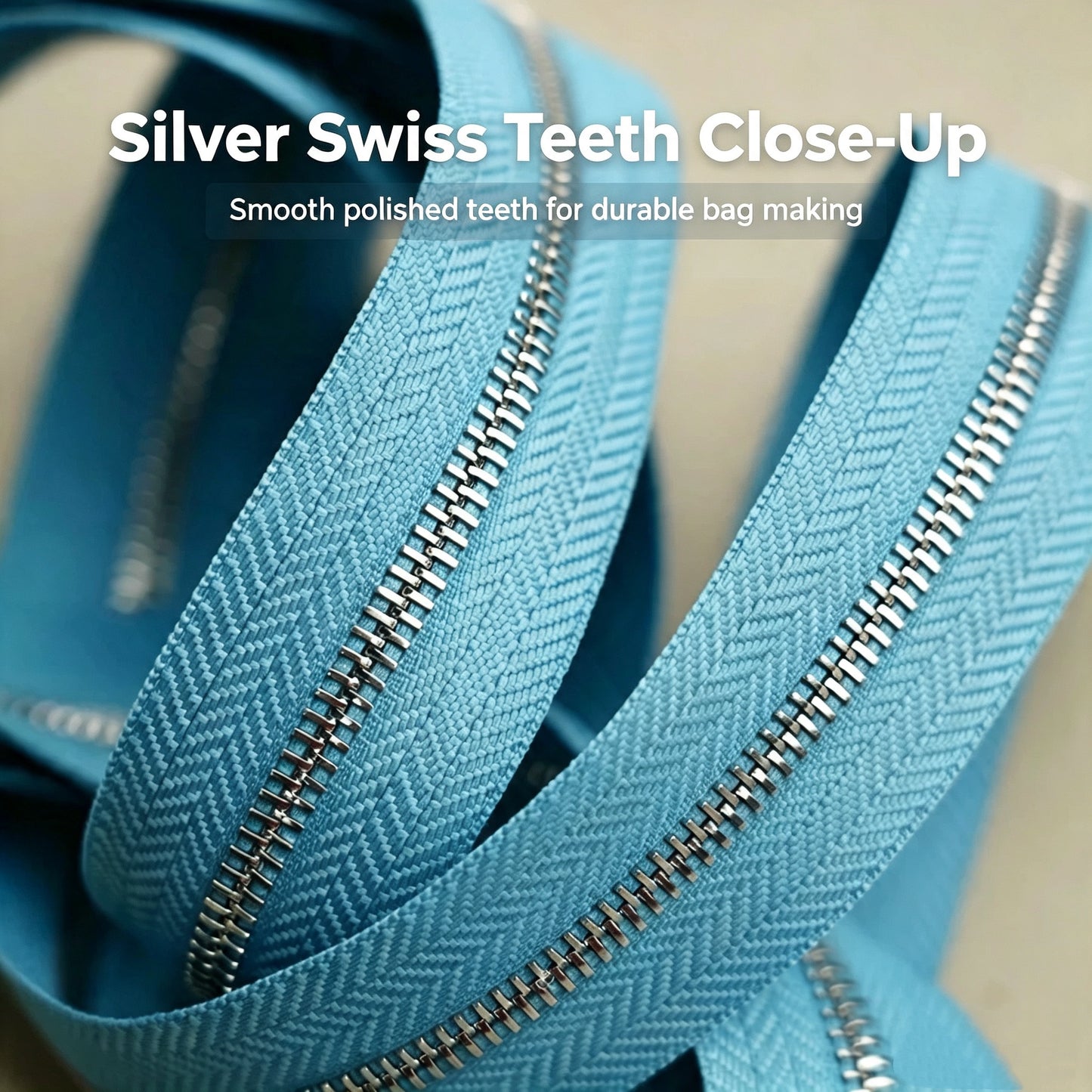 T3 / T5 Swiss‑style Teeth Zipper,Sold by 10cm Increments