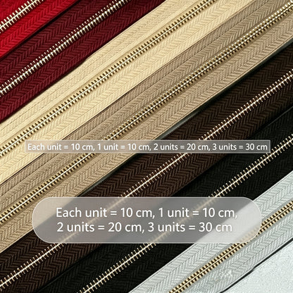 T3 / T5 Swiss‑style Teeth Zipper,Sold by 10cm Increments