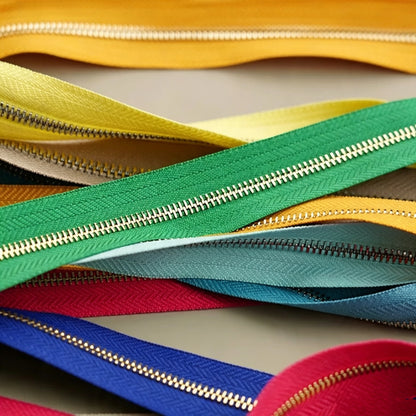T3 / T5 Swiss‑style Teeth Zipper,Sold by 1 Yard(0.91 meter) Pre‑Cut