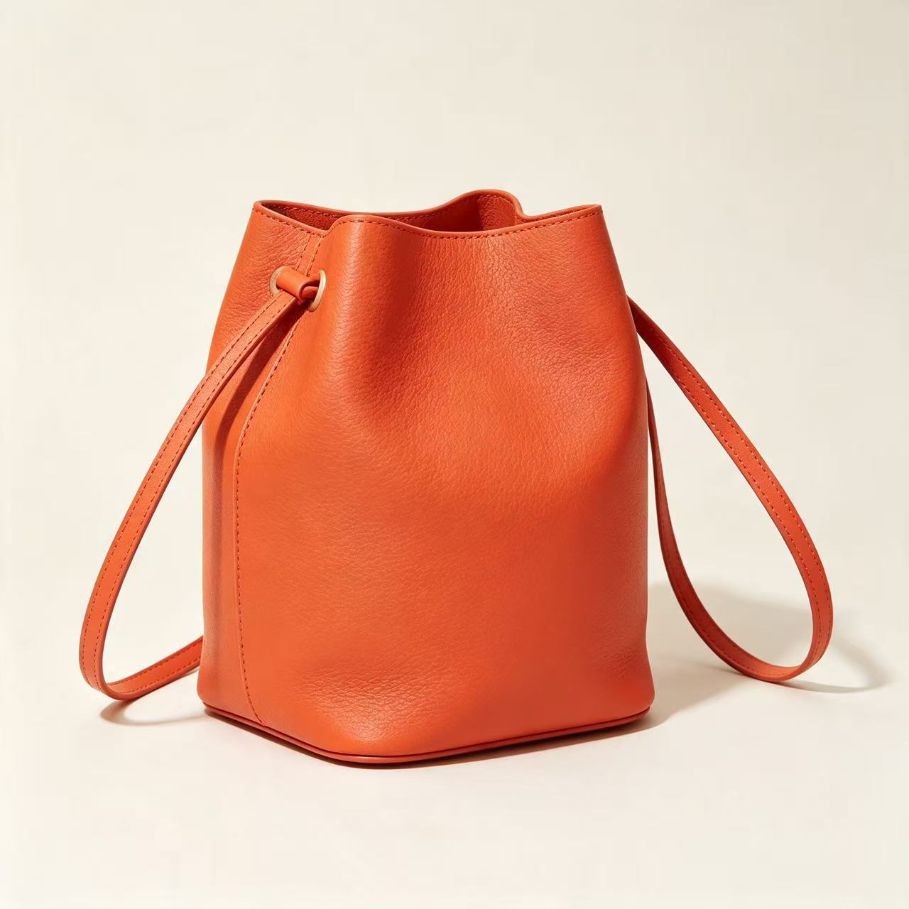 E007 Orange Mandarine EVE Leather