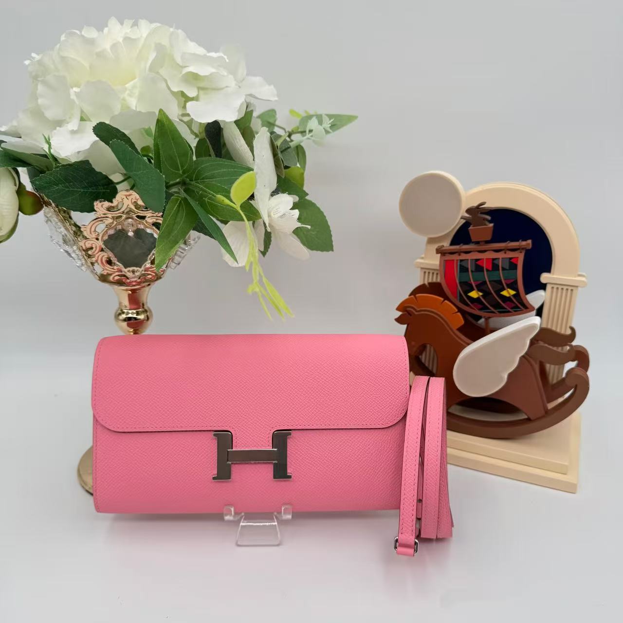 G020 Rose Confetti 1Q Togo Leather