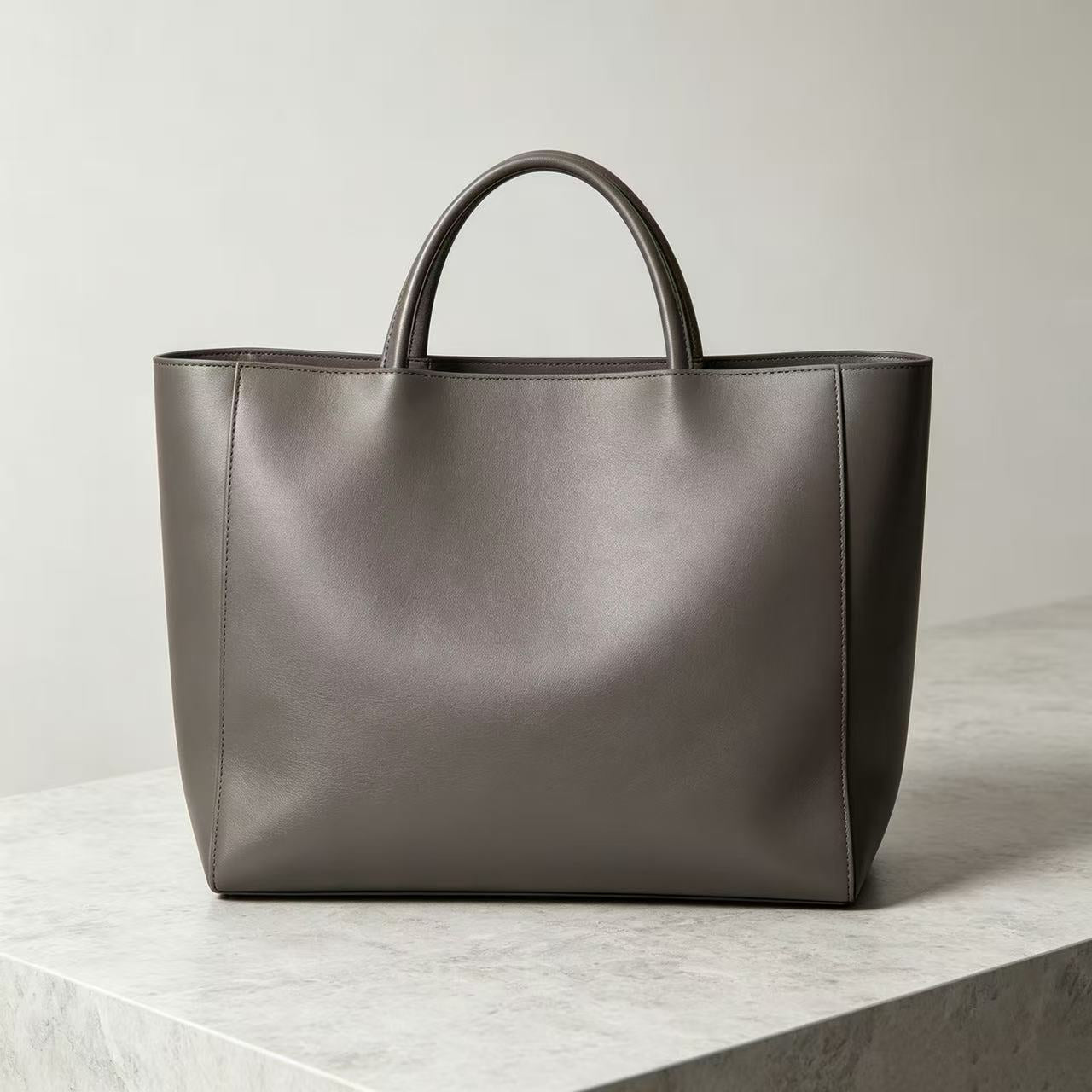 B002 Gris Asphalte M8 Boite(Box Calf) Leather