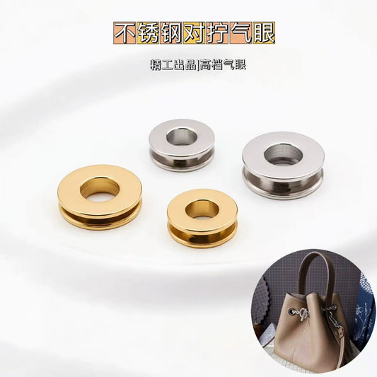 1337 Stainless Steel Screw-in Grommet ,Gold/silver,Two sizes