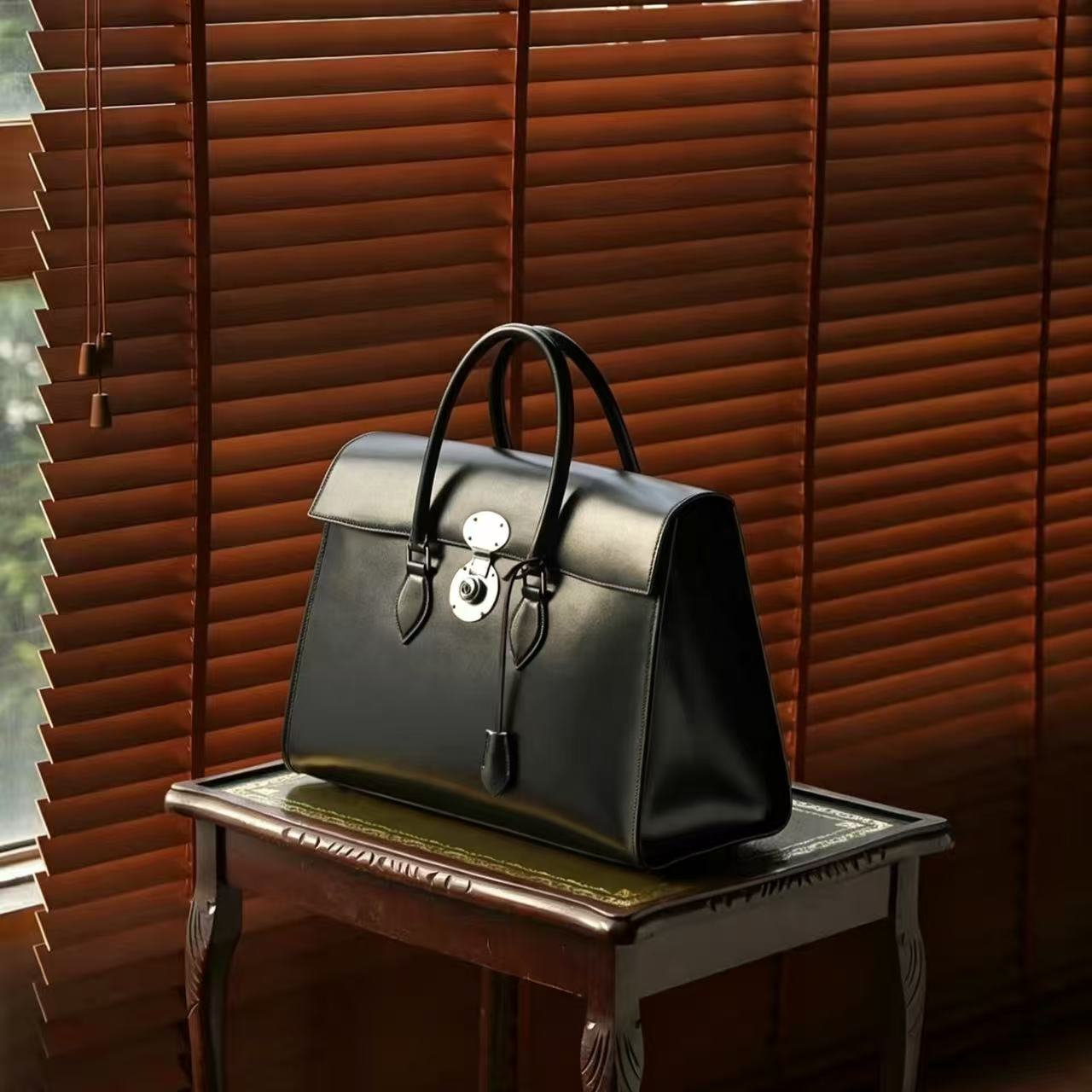 B001 Noir 89 Boite(Box Calf) Leather