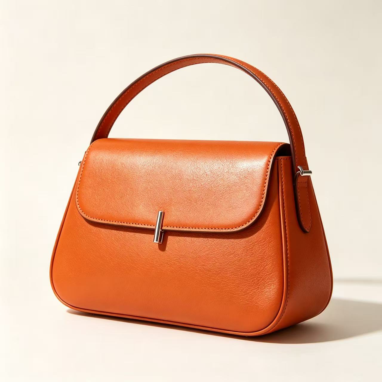 B011 Orange Hermes 93 Boite(Box Calf) Leather