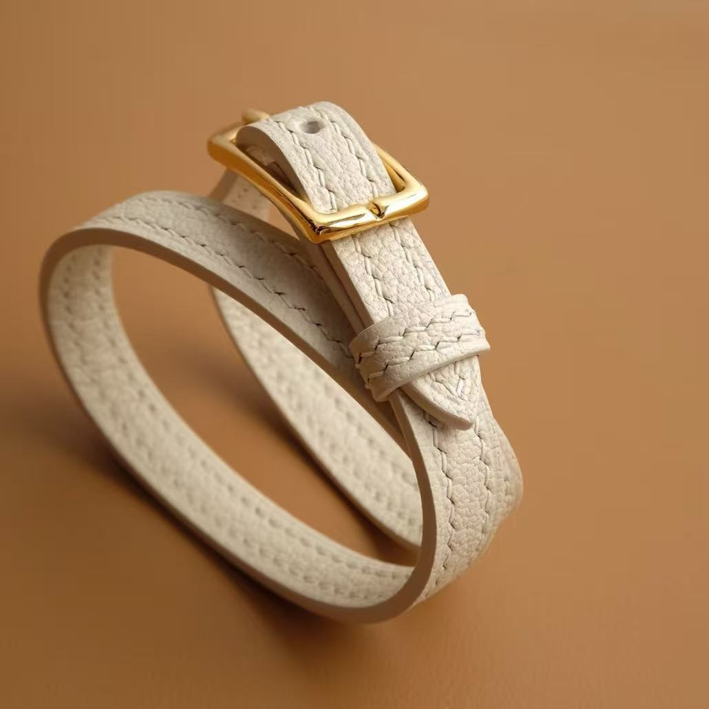 S004 Cream French Alran Sully Leather