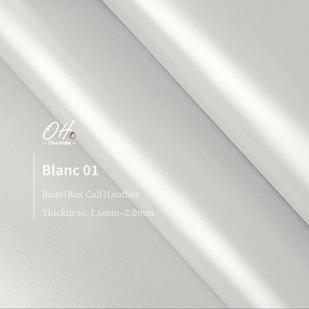 B004 Blanc 01 Boite(Box Calf) Leather